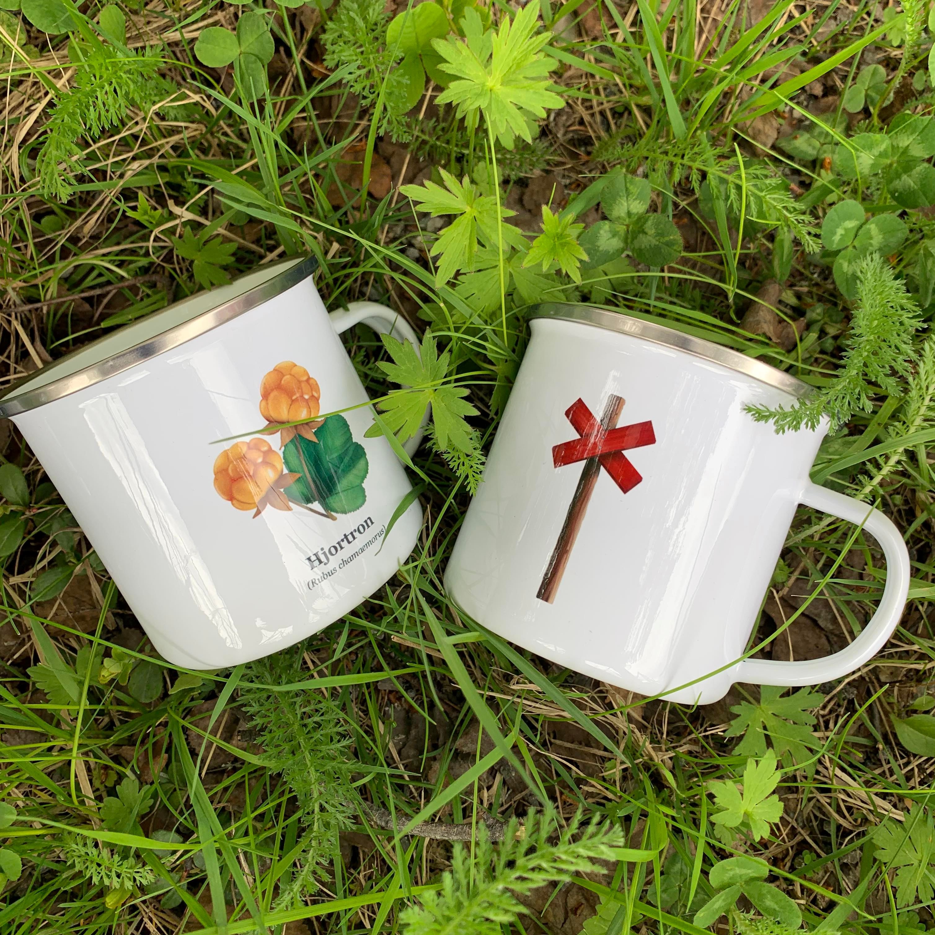 Mugg med hjortron och ledkryss